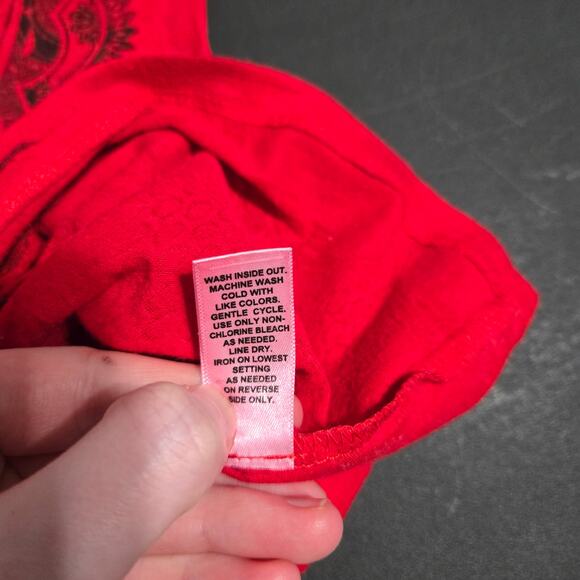 Cato Womens Butterfly Sheer Mesh Rhinestone Y2K T-Shirt Size XL Grunge Biker - Picture 6 of 8